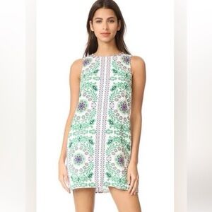 Tory Burch garden party Sleeveless Dress xs linen blend